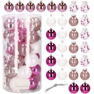 Ziemassvētku bumbiņas Springos CA0889 6cm 30gab