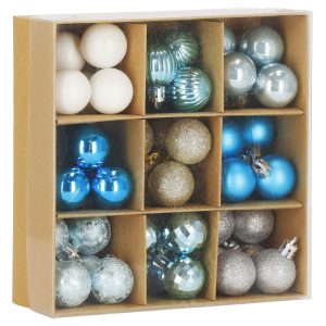 Ziemassvētku bumbiņas Springos CA1129 3 CM 54 GAB.