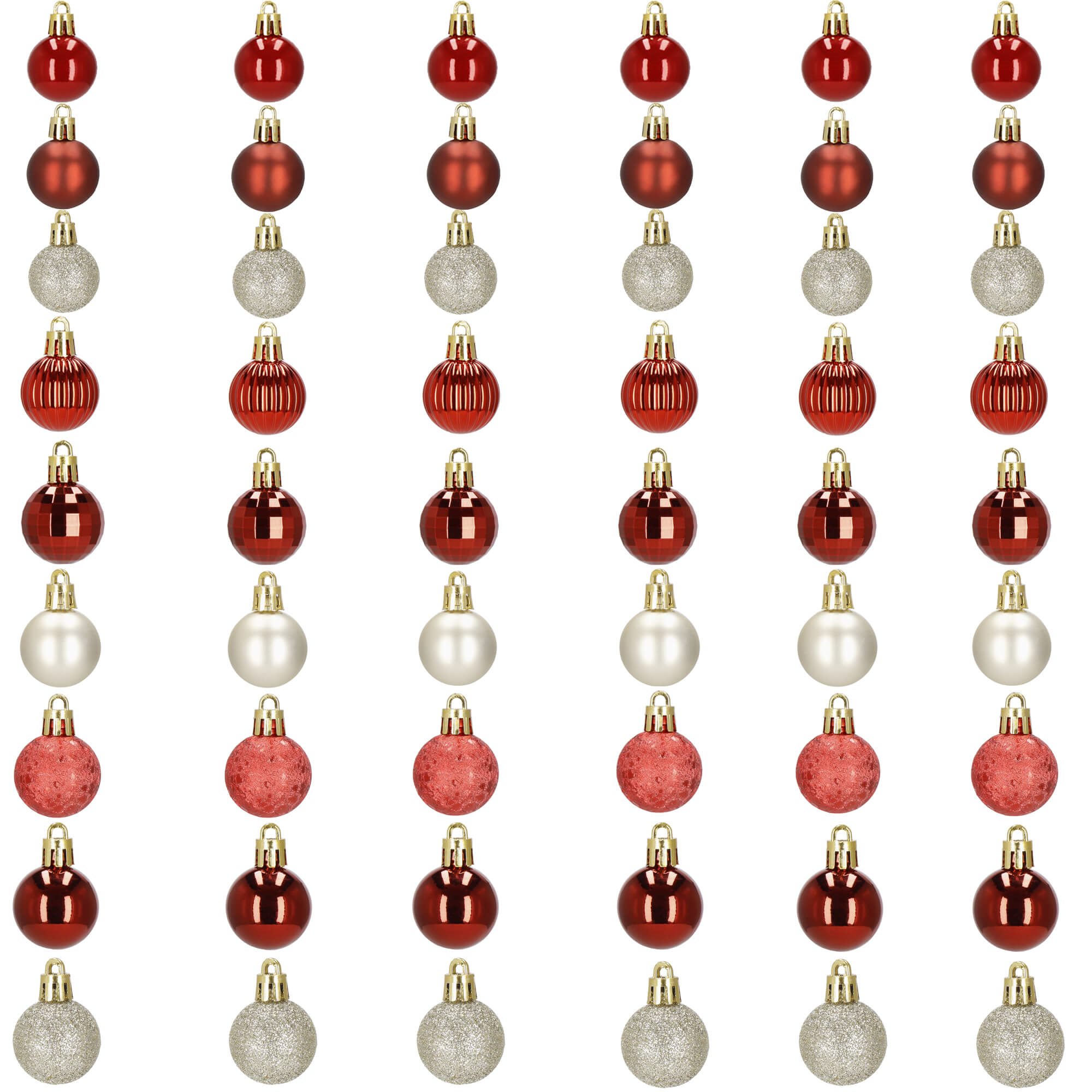 Ziemassvētku bumbiņas Springos CA1130 54 gab. 3 cm Ziemassvētku bumbiņas Springos CA1130 54 gab. 3 cm