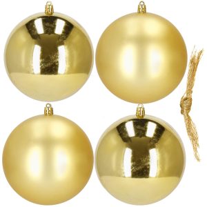 Ziemassvētku bumbiņas Springos CA1182 12 CM 4 GAB.