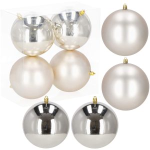 Ziemassvētku bumbiņas Springos CA1183 12 CM 4 GAB.
