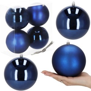 Ziemassvētku bumbiņas Springos CA1186 12 CM 4 GAB.