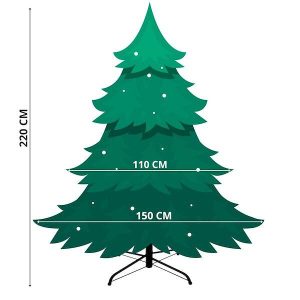 Ziemassvētku eglīte Springos CT0091 220cm
