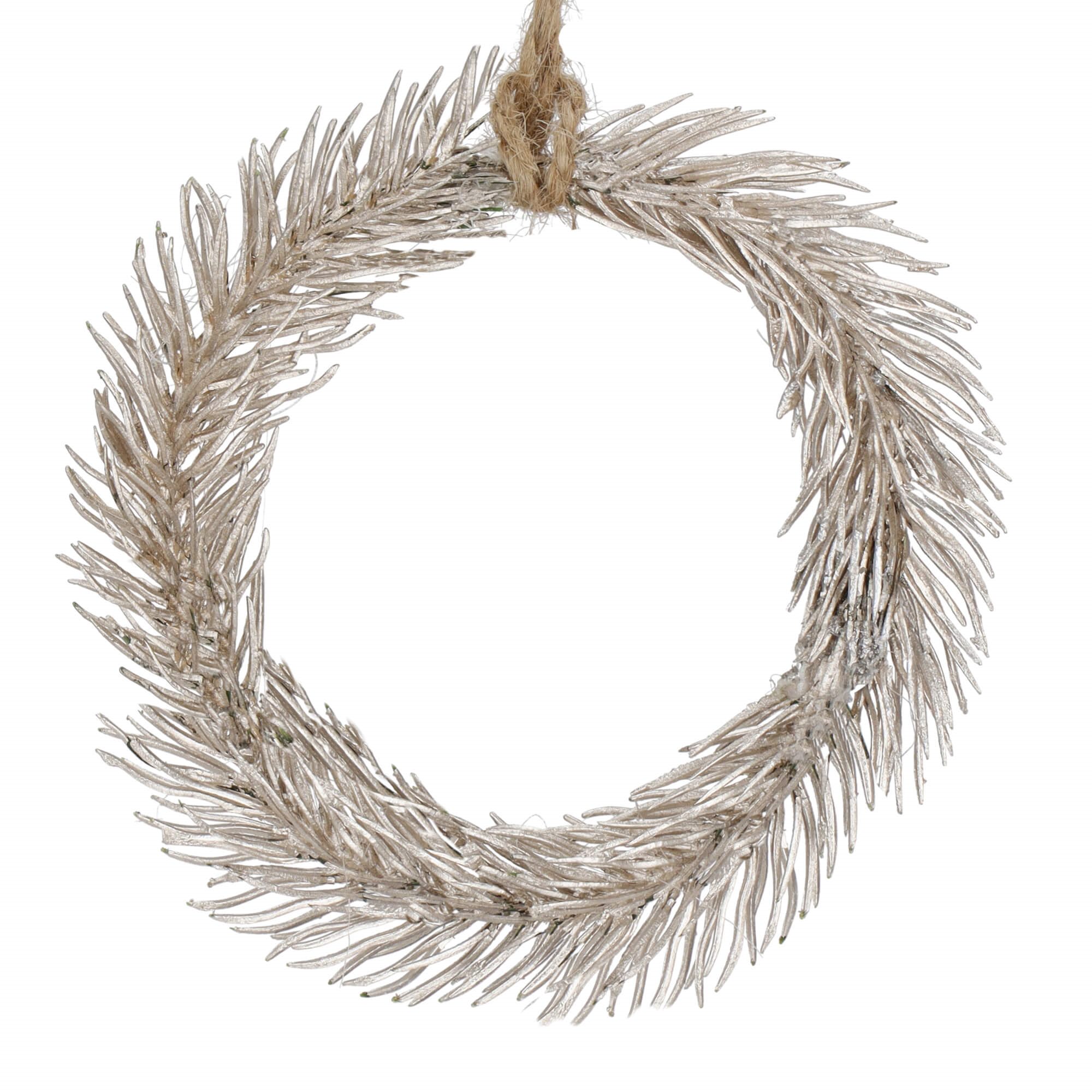 Ziemassvētku eglītes dekors mini vainags Springos CA1209, 10 cm