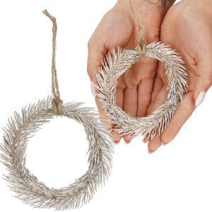 Ziemassvētku eglītes dekors mini vainags Springos CA1209