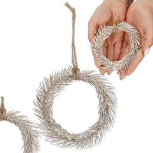 Ziemassvētku eglītes dekors mini vainags Springos CA1209