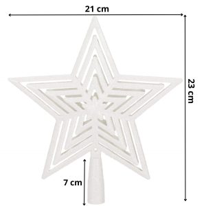 Ziemassvētku eglītes galotne Springos CA1279 23 cm