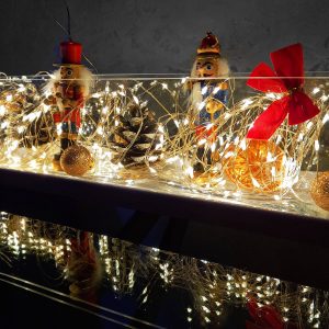 Ziemassvētku eglītes lampiņas 20 LED Springos CL0026 ar baterijām darbinādami