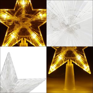 Ziemassvētku eglītes virsotnes zvaigzne Springos CL4130 10 LED