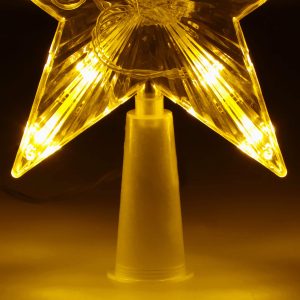 Ziemassvētku eglītes virsotnes zvaigzne Springos CL4130 10 LED