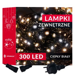 Ziemassvētku lampiņas Springos CL0328 300 Led 50m