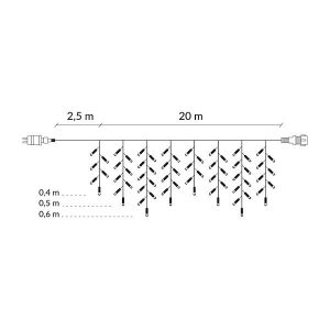 Ziemassvētku lampiņas Springos CL0500 500 Led