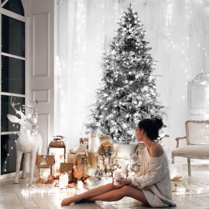 Ziemassvētku lampiņas Springos CL4095 1000 LED auksti balta + zibšņi