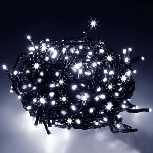 Ziemassvētku lampiņas Springos CL4095 1000 LED auksti balta + zibšņi