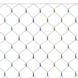 Ziemassvētku lampiņas Springos CL4111 144 Led 2 x 2 m