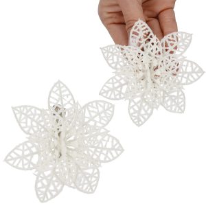 Ziemassvētku rotājums "Poinsettia" Springos CA0723 11x11 cm