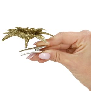 Ziemassvētku rotājums "Poinsettia" Springos CA0725 11x11 cm