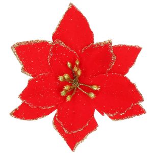 Ziemassvētku rotājums "Poinsettia" Springos CA0732 13x13 cm