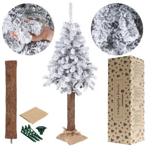 Mākslīgā eglīte ar sniegu Springos CT0202 uz stumbra 180cm