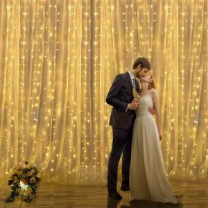 Ziemassvētku LED lampiņu aizkars Springos CL4020 200 Led