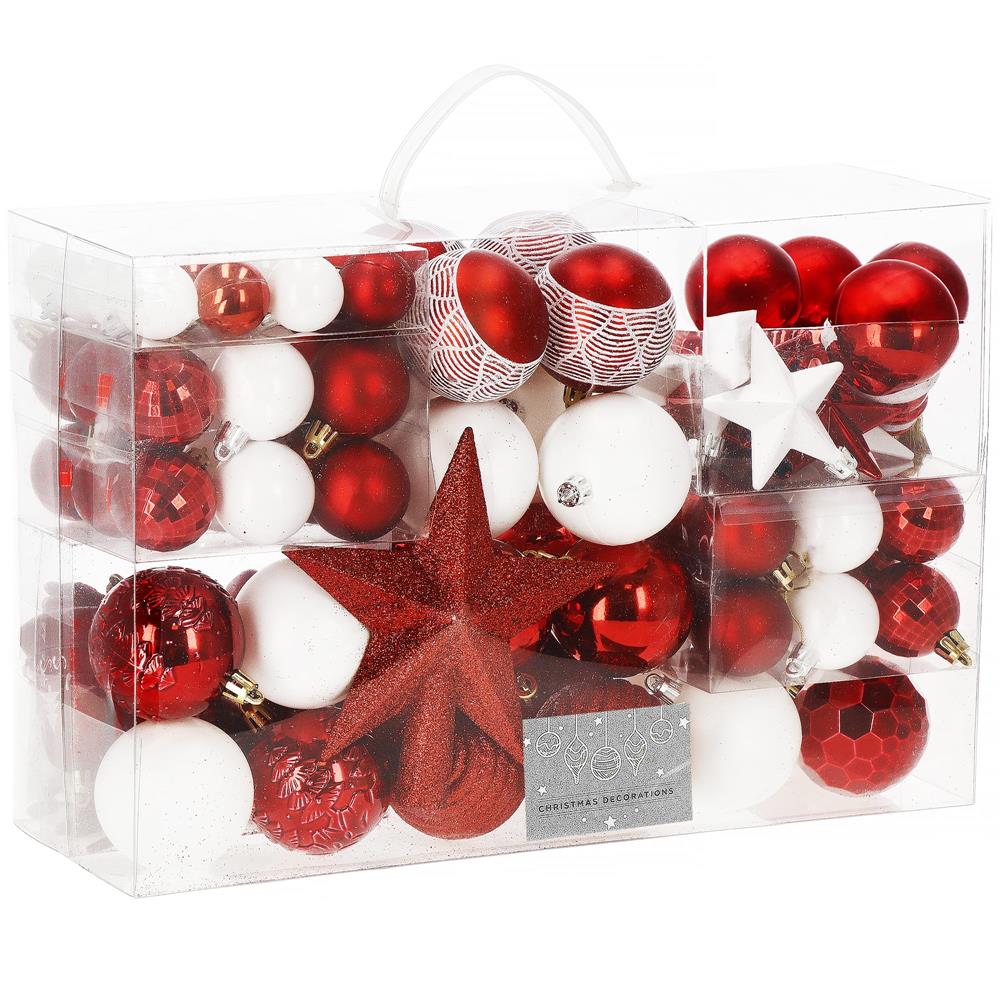 Ziemassvētku eglītes rotājumu komplekts Springos CA0860