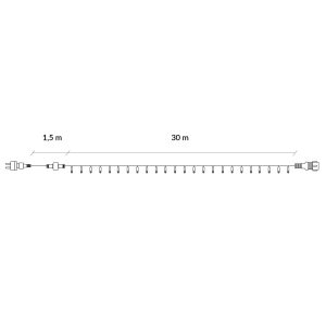 Ziemassvētku lampiņas Springos CL0526 500 Led