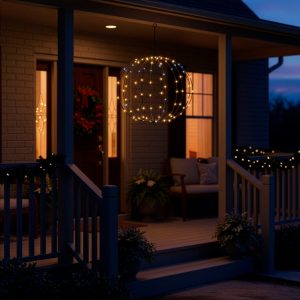 LED gaismas bumba 112 LED silti baltā Springos CL1235