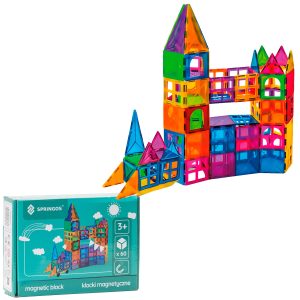 Magnētiskais konstruktors 60 daļas Springos KG0047