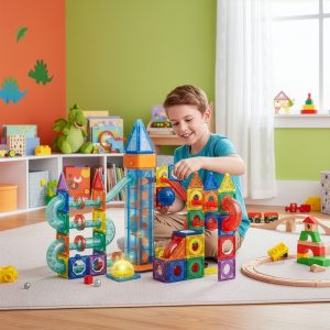 Magnētiskais konstruktoru komplekts 134 daļas Springos KG0062