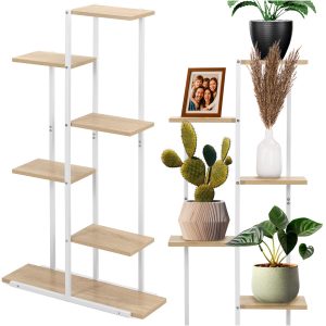 Metāla puķu pods balts 60x20x113 cm GA0212