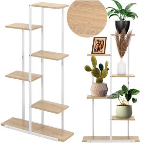 Metāla puķu pods balts 60x20x113 cm GA0212