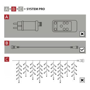 Uzlādēšanas pagarinātājs LED apgaismojumam 5 m IP65 Springos CL1241