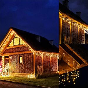 Ziemassvētku LED lampiņu aizkars Springos  CL0531 20m