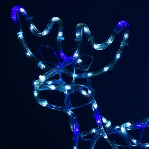 Ziemassvētku ziemeļbriedis ar kamanām Springos CL1225 288 LED