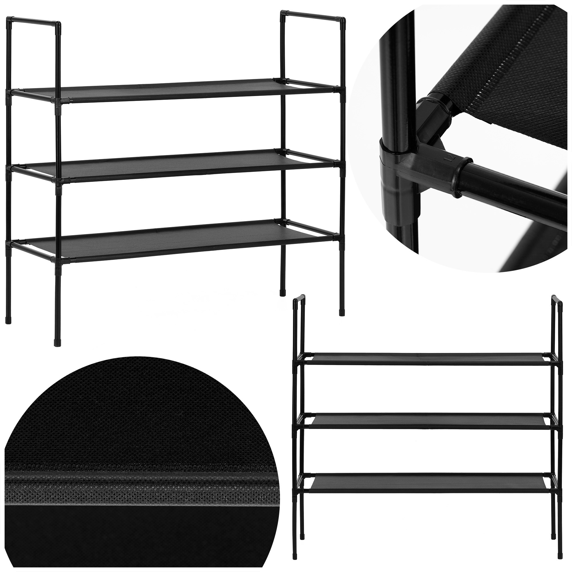 3 līmeņu apavu plaukts