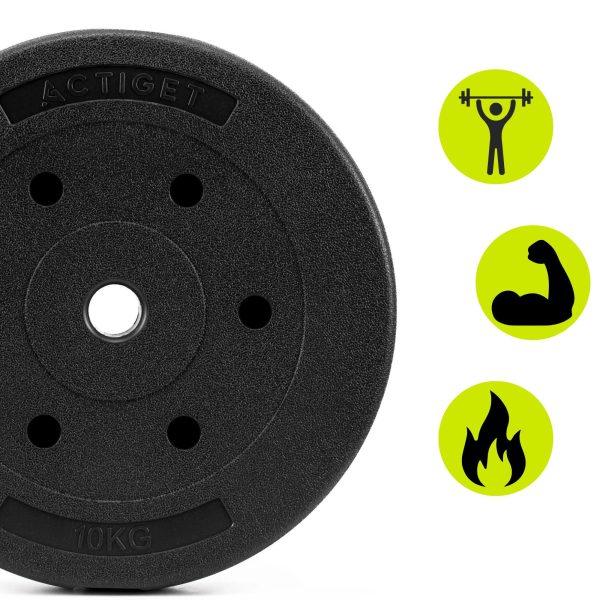 Kompozīta svara disks 10 kg 29 mm ACT0069