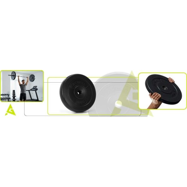 Kompozīta svara disks 10 kg 31 mm ACT0075