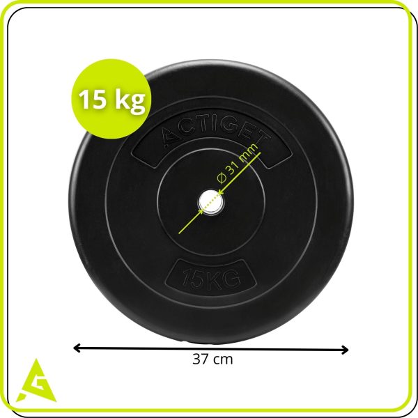 Kompozīta svara disks 15 kg 31 mm ACT0074