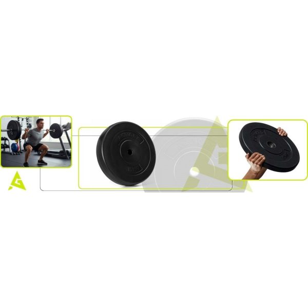 Kompozīta svara disks 15 kg 31 mm ACT0074