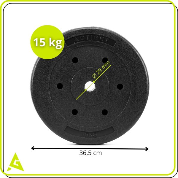Kompozīta svaru komplekts 15 kg 29 mm ACT0068