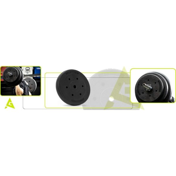 Kompozīta svaru komplekts 15 kg 29 mm ACT0068