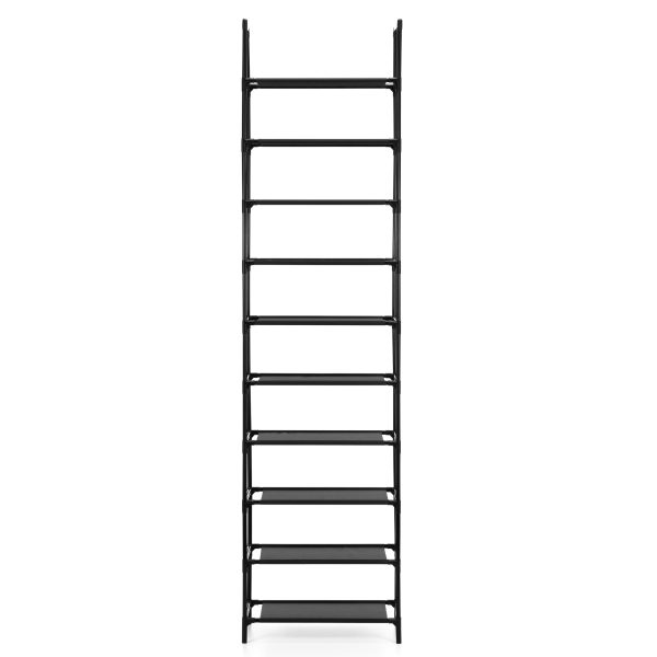 vertikāls apavu skapis 178 cm melns