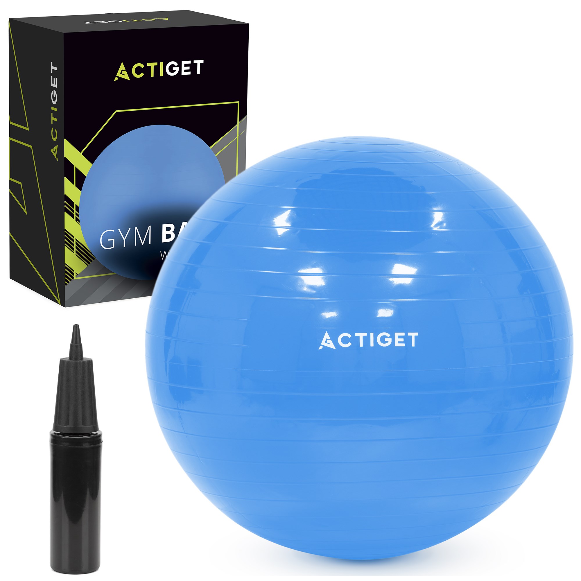 Vingrošanas bumba ar pumpi 55 cm ACT0142