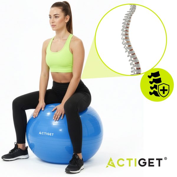 Vingrošanas bumba ar pumpi 75 cm ACT0147