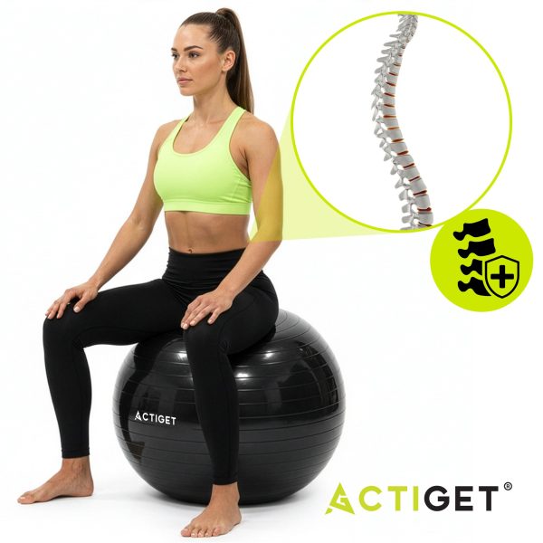 Vingrošanas bumba ar pumpi 85 cm ACT0148