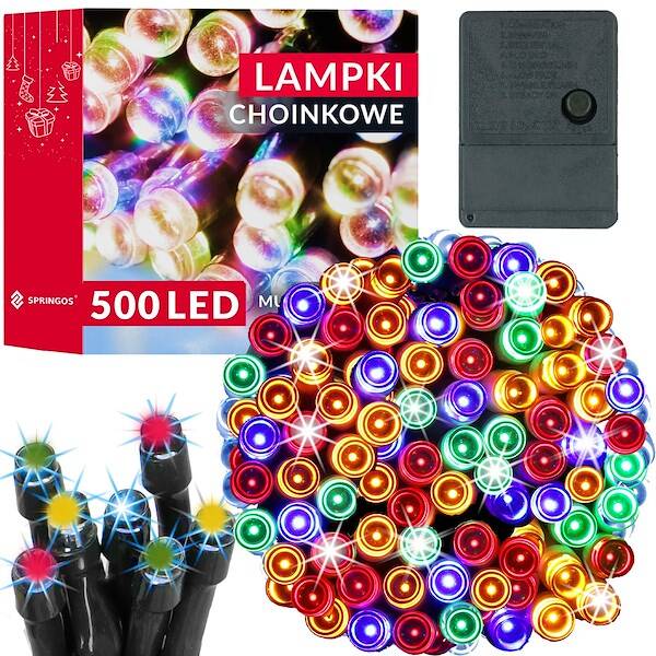 Ziemassvētku lampiņas Springos CL0536 500 Led multicolor 34.5 m