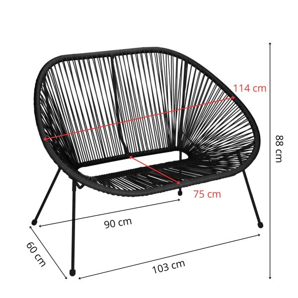 Dārza krēsls Springos GF0088 114 X 82 X 87 CM