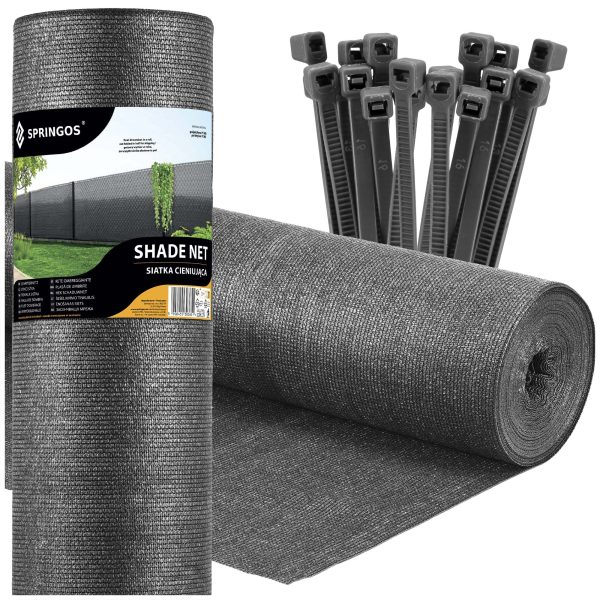 Noēnojuma tīkls gaiši antracīta 65 GSM 1.5 x 50 m SN0071