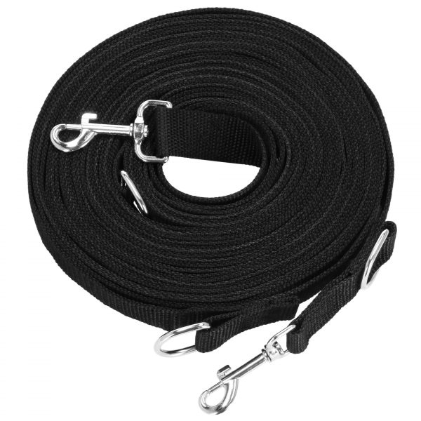 Treniņu pavada sunim Springos PA0334 10 m līdz 15 kg melna