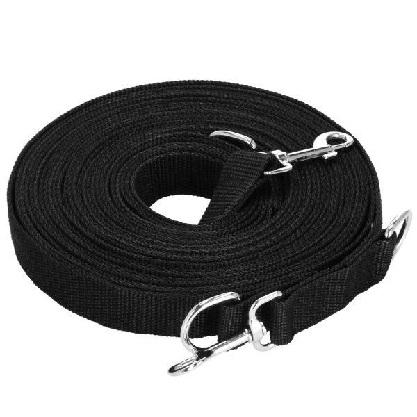 Treniņu pavada sunim Springos PA0334 10 m līdz 15 kg melna